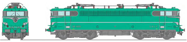 REE Modeles MB-142 - French Electric Locomotive Class BB 16019 Green with embellishers, Era III, LA CHAPELLE - ANALOG DC